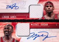 2004 SPx Winning Combos Autographed #WCAJJ LeBron James/Michael Jordan Basketball Card
