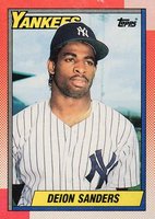 1990 O-Pee-Chee #61 Deion Sanders Baseball Card