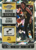 2023 Panini Contenders Optic Rookies #5 Keyonte George Cracked Ice Basketball Card