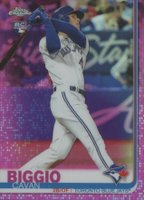 2019 Topps Chrome Update  #42 Cavan Biggio Pink Refractor Baseball Card