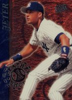 1997 Ultra Leather Shop #4 Derek Jeter Baseball Card