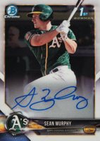 2018 Bowman Prospects Autographs Chrome #SMU Sean Murphy Baseball Card