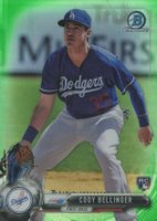 2017 Bowman Chrome #27 Cody Bellinger Green Refractor Baseball Card