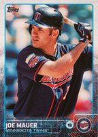 2015 Topps #700 Joe Mauer Batting Baseball Card