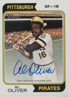 2023 Topps Heritage Real One Autographs #74ROAO Al Oliver Baseball Card