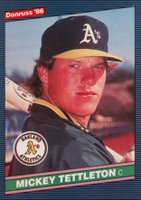 1986 Donruss #345 Mickey Tettleton Baseball Card
