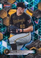 2023 Bowman's Best Top Prospects #TP22 Paul Skenes Aqua Lava Baseball Card