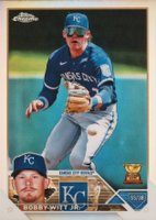 2023 Topps Chrome #176 Bobby Witt Jr. Refractor Baseball Card