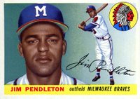 1955 Topps #15 Jim Pendleton Baseball Card