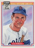 1987 Leaf Candy City Team #H5 Ted Williams Baseball Card