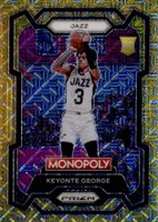 2023 Panini Prizm Monopoly #87 Keyonte George Gold Millionaire Shimmer Basketball Card