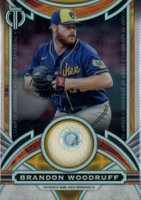 2023 Topps Tribute Stamp of Approval Relic #SOABW Brandon Woodruff Baseball Card