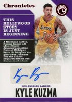 2017 Panini Chronicles Chronicles Autographs #KKZ Kyle Kuzma Red Basketball Card