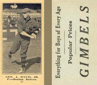 1916 Gimbels #45 Geo. A. Davis, Jr. Baseball Card