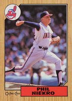 1987 O-Pee-Chee #6 Phil Niekro Baseball Card