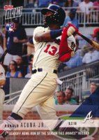 2018 Topps Now  #675 Ronald Acuna Jr. Baseball Card