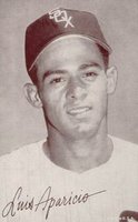 1947 Exhibits 1947-66 # Luis Aparicio Portrait Baseball Card