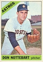 1966 Topps #21 Don Nottebart Baseball Card