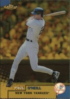 1999 Finest #51 Paul O'Neill Gold Refractor Baseball Card