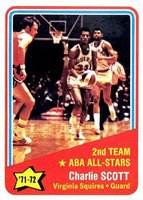 1972 Topps #258 Charlie Scott Aba All-Stars Basketball Card