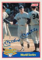 1991 Score Mickey Mantle #3 World Series Autograph-D.G. Only Baseball Card