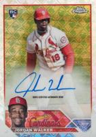 2023 Topps Chrome Logofractor Edition Refractor Chrome Autograph #RCAJW Jordan Walker Baseball Card