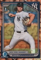 2024 Bowman Draft #BDC97 Bryce Cunningham Chrome-Peanuts Refractor Baseball Card