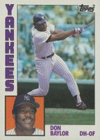 1984 Topps #335 Don Baylor Baseball Card