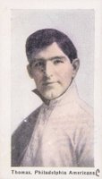 1910 Sporting Life # Ira Thomas Pastel Background Baseball Card