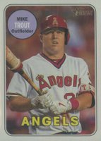 2018 Topps Heritage  #275 Mike Trout Throwback Baseball Card