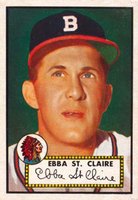 1952 Topps #393 Ebba St. Claire Baseball Card