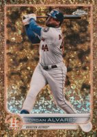 2022 Topps Gilded Collection #92 Yordan Alvarez Mini Diamond Gold Etch Baseball Card