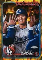 2024 Topps Chrome Sapphire #500 Shohei Ohtani SP-Gold Baseball Card