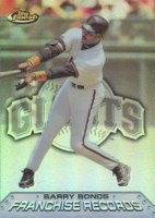 1999 Finest Franchise Records #FR9 Barry Bonds Refractor Baseball Card