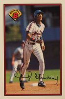 1989 Bowman Tiffany #387 Darryl Strawberry Baseball Card