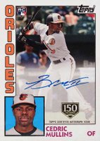 2019 Topps 1984 Topps Baseball Autographs #CMU Cedric Mullins 150th Anniversary Baseball Card