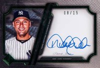 2021 Topps Transcendent Collection Autographs #DJ Derek Jeter Variation-Emerald Baseball Card