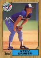 1987 Topps Tiffany #458 Kelly Gruber Baseball Card