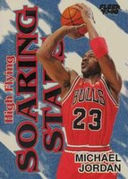 1997 Fleer Soaring Stars #9 Michael Jordan High Flying Basketball Card