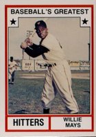 1982 TCMA Baseball's Greatest Hitters #6 Willie Mays Baseball Card