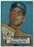 2006 Topps '52 Chrome #7 Mickey Mantle Refractor Baseball Card