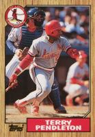 1987 Topps Tiffany #8 Terry Pendleton Baseball Card