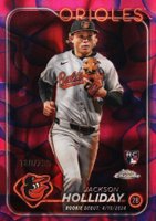 2024 Topps Chrome Update #USC89 Jackson Holliday Magenta/Purple Lava Lamp Baseball Card