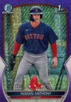 2023 Bowman Mega Box Chrome #71 Roman Anthony Purple Baseball Card