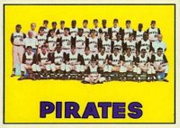 1967 Topps #492 Pittsburgh Pirates Baseball Card