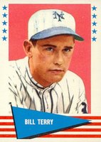 1961 Fleer #142 Bill Terry Baseball Card