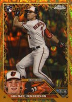 2023 Topps Gilded Collection #51 Gunnar Henderson Raywave Gold Etch Baseball Card