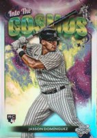 2024 Topps Chrome Cosmic Into the Cosmos #22 Jasson Dominguez Baseball Card