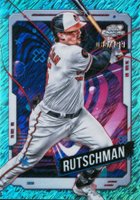 2024 Topps Chrome Cosmic #55 Adley Rutschman Aqua Equinox Refractor Baseball Card