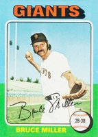 1975 Topps Mini #606 Bruce Miller Baseball Card